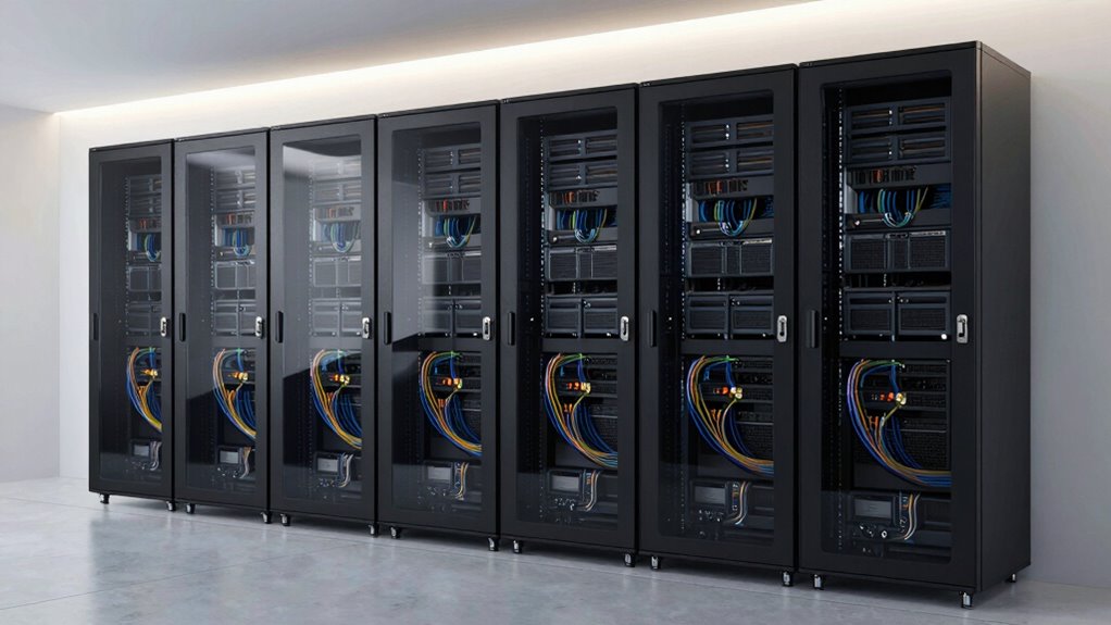 secure network wall racks