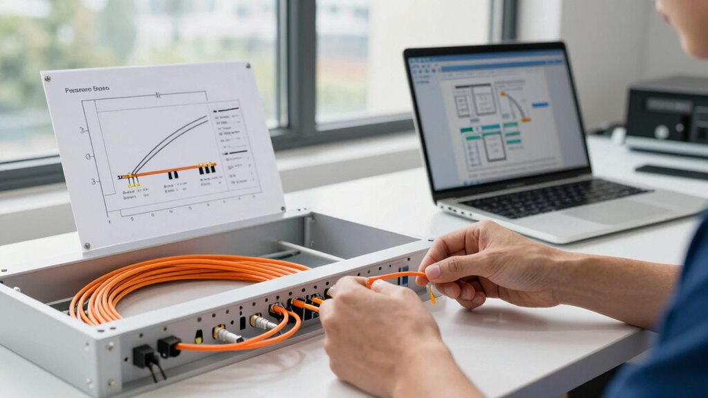 simple fiber optic installation