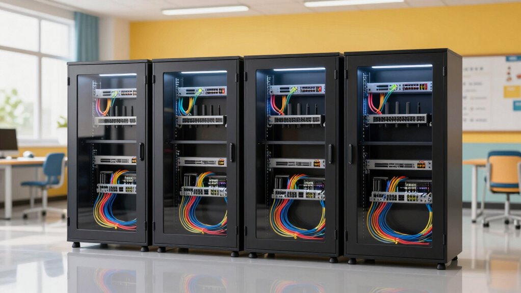 top classroom network cabinets