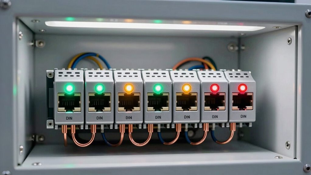 top din rail switches