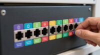 top network port labels