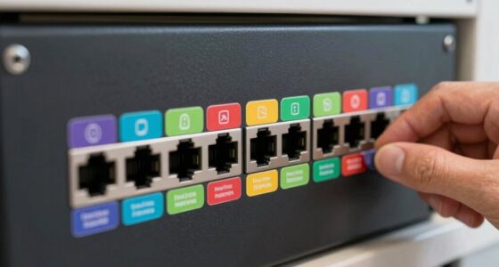 top network port labels