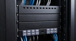 top rack cable management