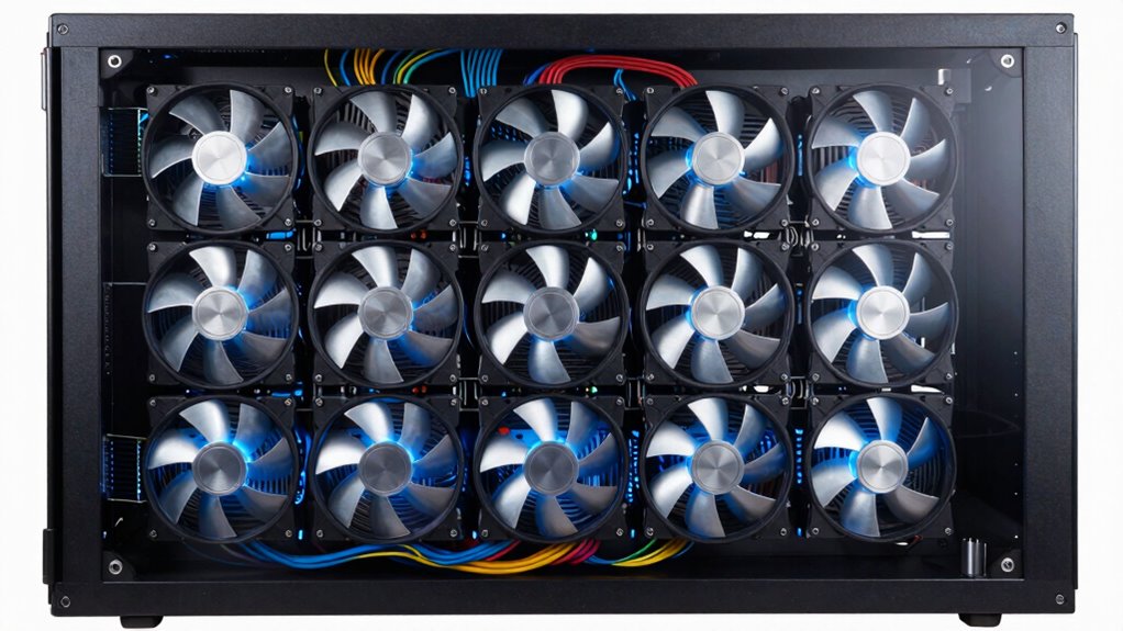 top rack cooling fans