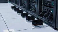 top raised floor cable brushes
