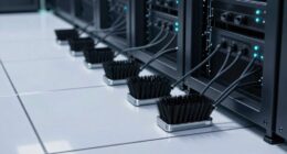 top raised floor cable brushes